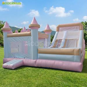 Parque Inflable, Castillo Hinchable Vibrante con Diseño de Arcoíris, con Gran Área y Tobogán para Fiestas de <span class=keywords><strong>Cumpleaños</strong></span> Infantiles - Product Image 5