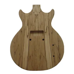 Afanti定制P junior灰体，带spalted枫木单板DIY吉他套件