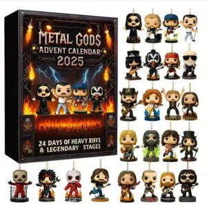 ปฏิทินนับถอยหลัง Metal Gods Advent Calendar 2025 ของสะสมรูปปั้นร็อค 24 วัน ของขวัญของเล่นสะสม - Product Image 1
