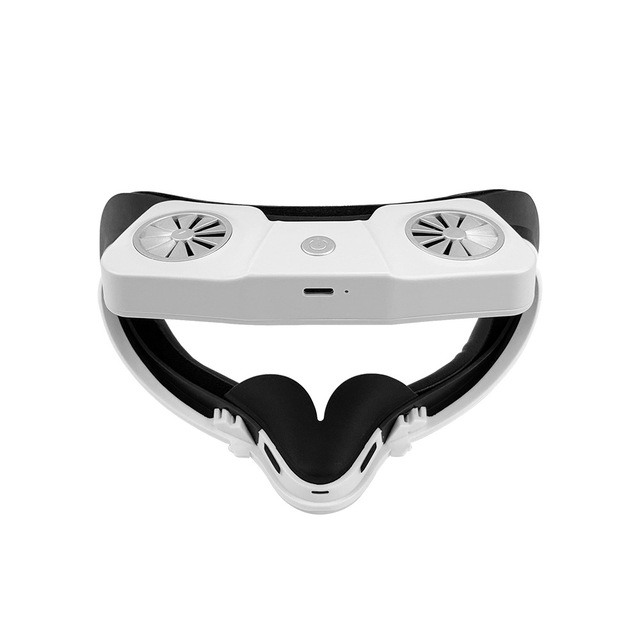 ABS Heat Fan for Oculus Quest 2 Dual Fan Air Circulation Mask for Oculus Quest 2 VR Cooling Fan
