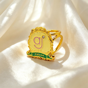 High Quality Luxury Scarf <b>Ring</b> Hollow Flower Design Gold Tone Metal Shawl <b>Ring</b> for Daily Wear and Party Occasions - Product Image 3