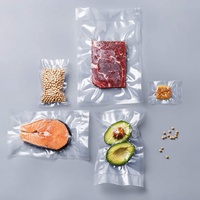 Texturé personnalisé Vide Joint Paquet De 5 Sacs De Stockage De Nourriture Pour Les Magasins Nylon Scellant Rouleaux En Plastique Sacs Scellés Sous Vide