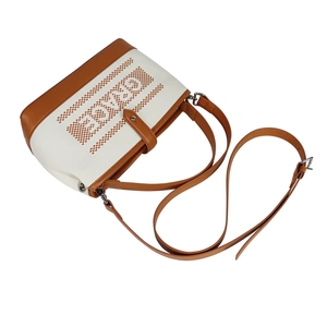 Bolso Tote de Lona y Cuero con Rayas en Contraste de Color, Popular en 2026, de Gran Capacidad, para Llevar en la Mano o al Hombro - Product Image 6