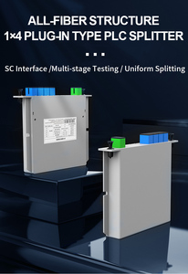 ตัวแยกไฟเบอร์ออปติกพีแอลซีพอร์ต1x4 SC ประสิทธิภาพสูงตัวแยกสัญญาณแบบพาสซีฟเกรดสำหรับโทรคมนาคมอุปกรณ์การสูญเสียการแทรกต่ำ FTTH POE IP TCP - Product Image 5