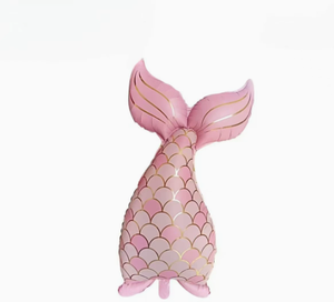 Paquete de Globos de Aluminio con Diseño de Criaturas Marinas en Colores Pastel Mate, Globos de Helio con Forma de Cola de Delfín para Fiestas de Verano, Playa, Piscina y Sirenas - Product Image 6