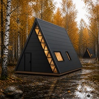 Cabane préfabriquée de luxe S780 en forme de A pour la construction de maisons, programme de fabrication en usine pour l'extension de l'hôtellerie en terrasse à la ferme Delta