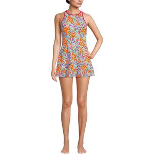 Maillot de bain une pièce FOXA pour femme, résistant au chlore, col montant, imprimé numérique, en spandex et polyester - Product Image 1