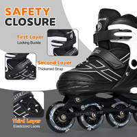Logo personnalisé vente en gros de chaussures à patins à roues alignées pour enfants ou adolescents Sports de plein air patins à roues alignées à roulettes pour enfants