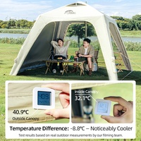 Tente de réception gonflable portable, imperméable, quatre saisons, double couche, installation rapide, gazebo à air, contrôle de la température