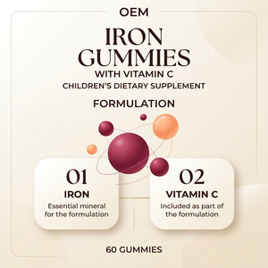 OEM ODM Gummies de fer pour enfants 7mg 60 unités Fournisseur en gros sous marque privée - Product Image 2