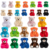 Ours en peluche personnalisé pour votre marque, animal en peluche mignon assis, décoration d'intérieur, cadeau de fêtes, poupées en peluche