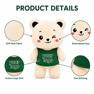 Peluche personnalisée, personnalisation à guichet unique, ours en peluche, du <span class=keywords><strong>concept</strong></span> à la production en série, <span class=keywords><strong>prix</strong></span> d'usine pour animaux en peluche sur mesure - Product Image 3