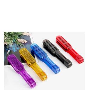 Produits de beauté des cheveux Brosse de coiffure <span class=keywords><strong>Coiffeur</strong></span> DIY Double lissage des cheveux V Peigne Brosses de <span class=keywords><strong>coiffeur</strong></span> Lisseur - Product Image 6