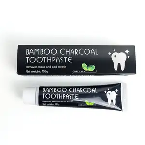 Buon dentifricio naturale smacchiatore gomma cura carbone di bambù denti dentifricio sbiancante