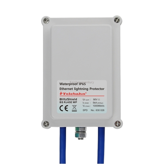 Factory Wholesale POE Gigabit Network Surge Protector Suppressor CAT6 RJ45 Ethernet IP65 Outdoor 5V/24V/48V for Industrial