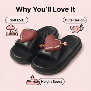 Zapatillas de baño deportivas para mujer, con diseño de flecha de Cupido, material EVA, antideslizantes, acolchadas, transpirables e impermeables, para interiores y exteriores - Product Image 5