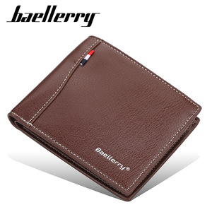 กระเป๋าสตางค์ผู้ชายแบบสั้นแบรนด์ Baellerry หนัง PU ช่องใส่บัตรหลายช่อง เปิดแนวนอน ช่องใส่ธนบัตร ทันสมัย ใช้ได้ทุกวัน - Product Image 1