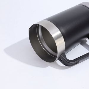 Vaso Térmico Minimalista para Coche, con Asa, Elegante, de Acero Inoxidable con Aislamiento al Vacío, de Gran Capacidad, para Cerveza, para Exteriores - Product Image 4