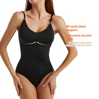 Vente en gros usine Body gainant sans manches en jersey sans couture, effet ventre plat, conception à entrejambe ouvert, pour le post-partum et le remodelage de la taille