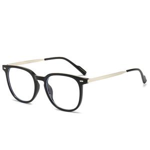 2023 nuevas <span class=keywords><strong>gafas</strong></span> anti-azules moda femenina espejo liso tendencia nueva tendencia de maquillaje liso marcos retro TR90 - Product Image 3