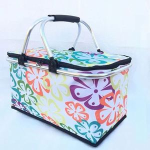 Cesto da Picnic per Bambini con Giocattoli, Cesti Grandi in <span class=keywords><strong>Vimini</strong></span> Pieghevoli, Cesti in Rattan e Tela Economici con Coperchio - Product Image 4