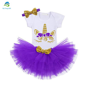 Niño niños bebé niña 1 año cumpleaños ropa unicornio vestidos <span class=keywords><strong>para</strong></span> fiesta <span class=keywords><strong>de</strong></span> cumpleaños <span class=keywords><strong>de</strong></span> las niñas - Product Image 3
