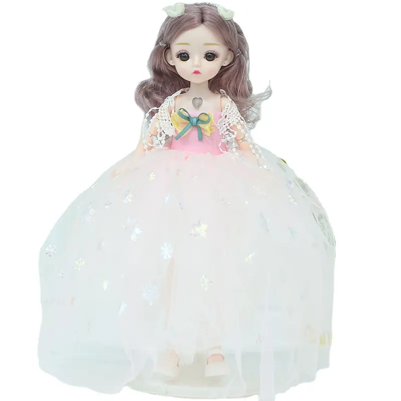 새로운 32 cm 거즈 원피스 인형 Yade 음악 인형 소녀 생일 선물 어린이 장난감 도매