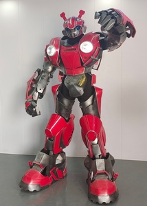 Costume de cosplay réaliste Transformers Movie Bumblebee unisexe avec éclairage LED, tenue intégrale pour fête, en stock - Product Image 3