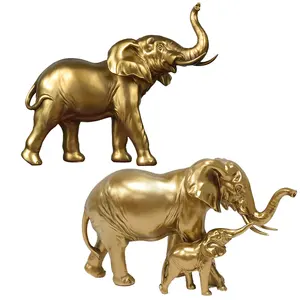 Elephants family Mother Child 28cm Ornament Decoration olifant Figurer Vintage 33cm Elephant Decor Piece