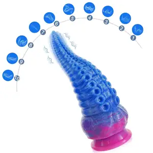 章鱼触手造型10种模式振动肛门假阳具大怪物G点女振动器强力吸肛门塞女同性恋成人性玩具