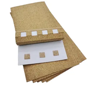 Self-adhesive 2mm Cork Pads With Adhesive Backing Anti Slip Isolation Pads For Glass Doors And Windows