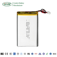 Batterie LiPo Ion UFX 755080 3.7V 4000mAh en gros, cellules de batterie polymère au lithium OEM pour produits électroniques