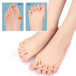 Séparateurs d'orteils en gel de silicone, entre-doigts à cinq trous, coussinets métatarsiens, coussinets pour la plante du pied, correcteur d'<span class=keywords><strong>hallux</strong></span> <span class=keywords><strong>valgus</strong></span> - Product Image 5