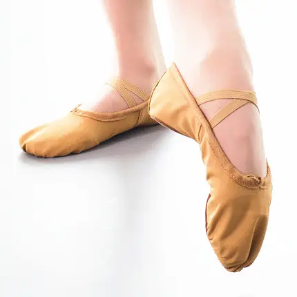 JW Wholesale Basic Dance Shoes Girls Split Sole Ballet Shoes Flats Women Canvas Ballet Shoes for Kids