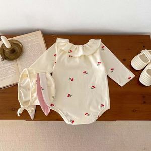 ชุดรอมเปอร์กระต่ายแขนสั้นพิมพ์ลายกระต่ายเสื้อผ้าสำหรับเด็กทารกชุดรอมเปอร์ผ้าฝ้ายพร้อมหมวกกระต่ายสำหรับฤดูร้อน - Product Image 5