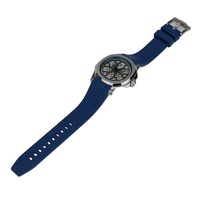 Blaues Weiches Komfortables Uhrenarmband mit Solidem Verschluss 20mm FKM Gummi Naturkautschuk Gehäuse