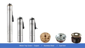 Moteur submergé de <span class=keywords><strong>pompe</strong></span> électrique de puits profond triphasé simple résistant aux intempéries de 4 pouces - Product Image 3