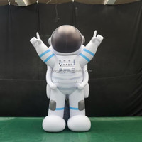 Modèle gonflable personnalisé d'astronaute de dessin animé, durable, pour événement sur le thème de l'espace, promotion de marque