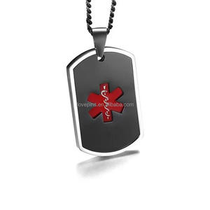 Pita Kesadaran Kanker Payudara Enamel Lembut Promosi Murah Label Anjing dengan Rantai - Product Image 5