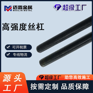 High Strength Carbon Steel Lead Screw M6 Fully Threaded Right Hand Metric Threaded Rod Customizable Length - Product Image 4