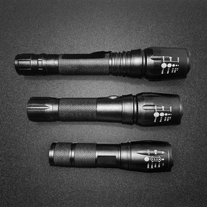 Công suất cao LED Sạc nhôm chiến thuật đèn pin 3000 lumens IPX4 không thấm nước 18650 pin T6 LED hợp kim ánh sáng ban ngày 6000K - Product Image 2