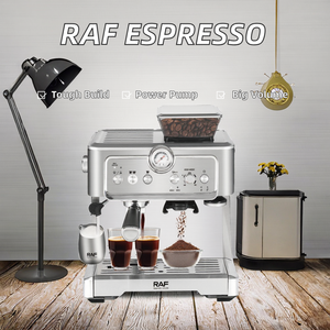 Cafetière expresso électrique RAF 1350W avec pompe haute pression double cycle d'infusion <span class=keywords><strong>2</strong></span> <span class=keywords><strong>litres</strong></span> grande capacité pour les baristas domestiques - Product Image 2
