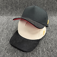 Casquettes de baseball en toile à 5 panneaux doublées de satin personnalisées, visière incurvée en daim, logo brodé, casquette de sport unisexe, quatre saisons