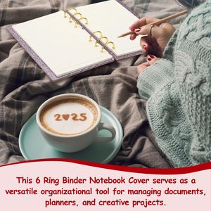 Organizzatore A6 in PVC Rosa Satinato con Buste Portadenaro, Raccoglitore Budget a Fogli Mobili con 2 Tasche Senza Cerniera, Perforato a 6 Fori - Product Image 5