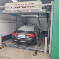 Machine de lavage de voitures électrique de haute qualité, entièrement automatique, à rotation 360°, en acier inoxydable, avec sécheur d'air, équipement de station de lavage de voitures