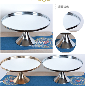热销派对用品圆形金属蛋糕架展示下午茶点心盘蛋糕盘纸杯蛋糕装饰用品 - Product Image 6