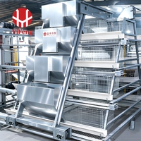 Cage à poules pondeuses automatique de type A pour 120 oiseaux, galvanisée à chaud, cage à batterie de type A pour élevage avicole