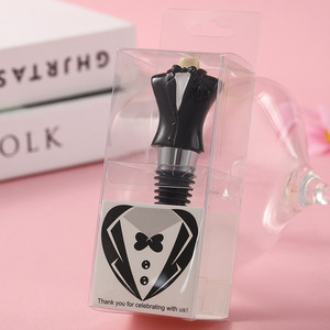Tapón de vino para novios, tapón de plástico para sellar botellas, regalo de boda - Product Image 1