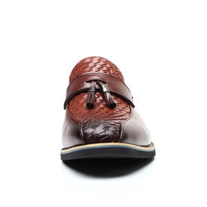 Calzado Formal de Lujo Estilo Italiano para Hombre, Zapatos Oxford de Piel Genuina con Bordado de Camuflaje, Hechos a Mano, Ligeros - Product Image 3