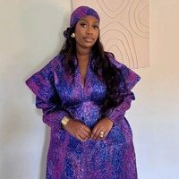 Robe africaine musulmane pour femmes S10303, robe boubou personnalisée, tissu jacquard, abaya ample de Dubaï, vêtements islamiques avec écharpe, nouvelle arrivée